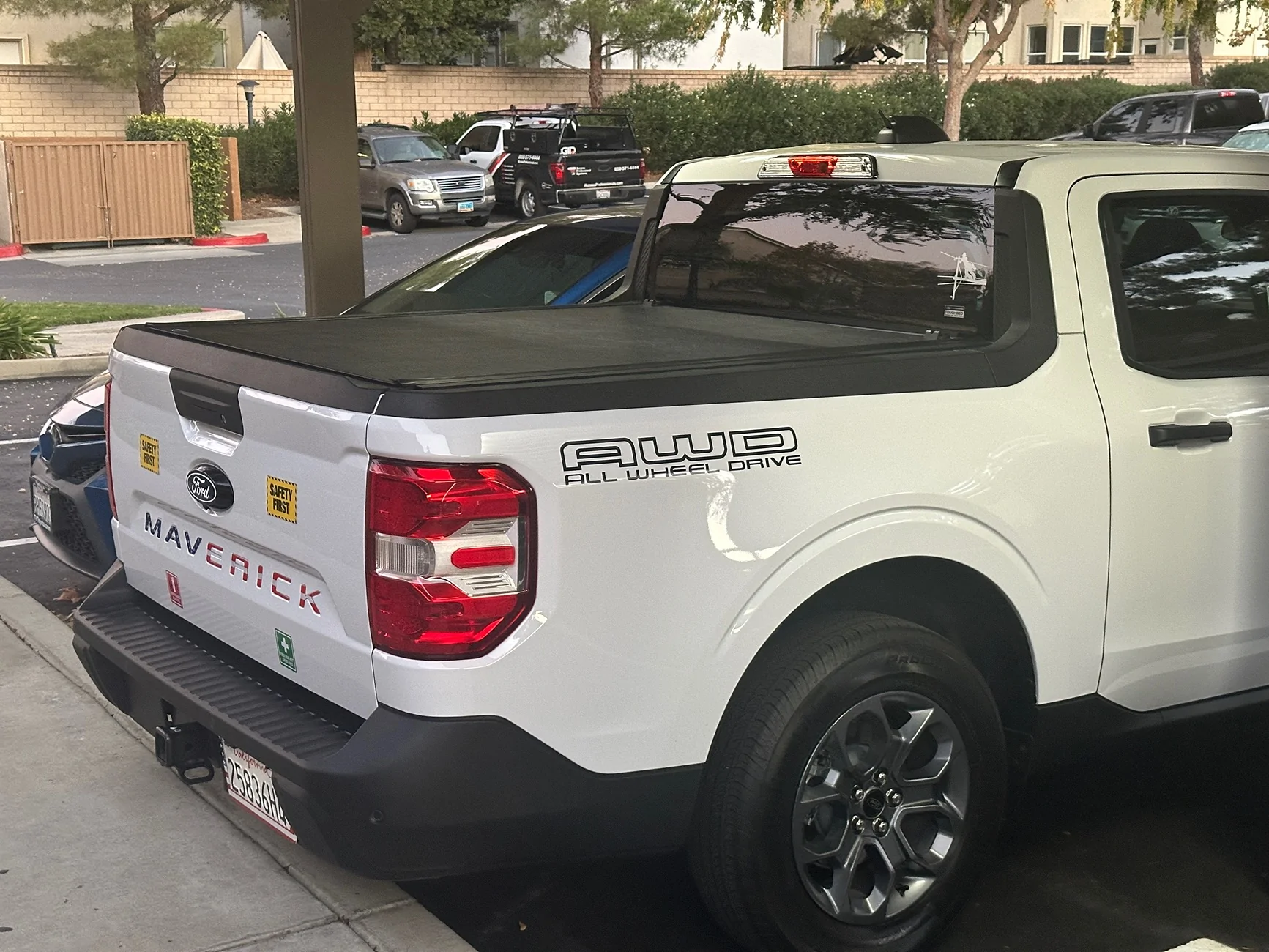 Ford Maverick Maverick tailgate letters sticker inserts. Good color choices IMG_1088