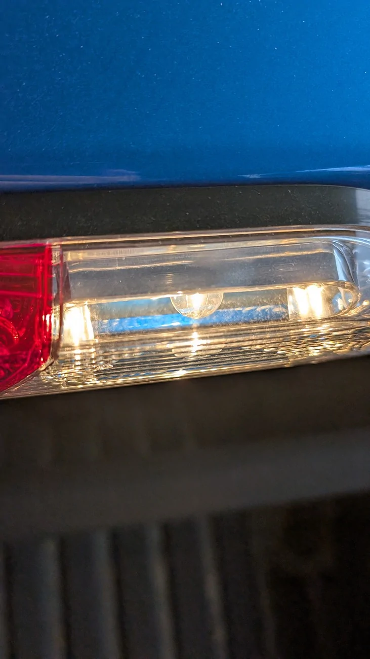 Ford Maverick Cargo light internal housing is melting/cracking PXL_20260224_150136157