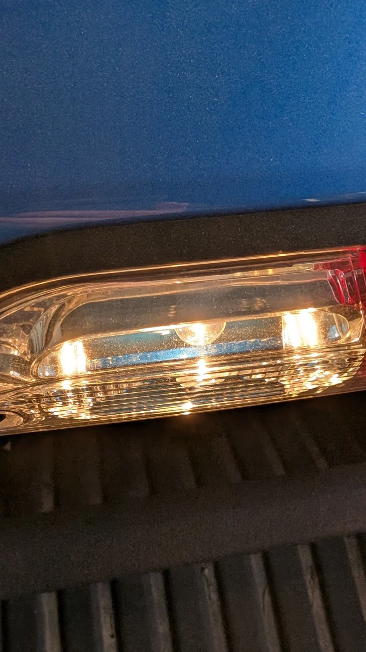 Ford Maverick Cargo light internal housing is melting/cracking PXL_20260224_150132418