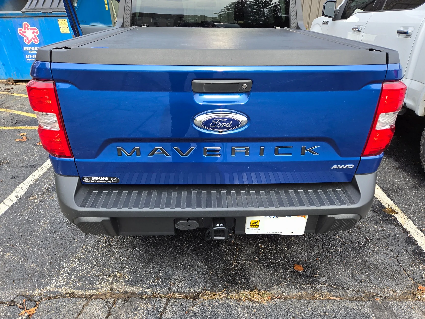 Ford Maverick Letter inserts for the Maverick tailgate question: 20241118_115951