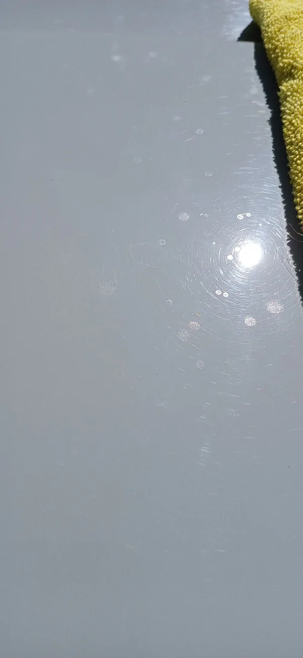 Ford Maverick WHITE chicken pox marks on Paint, How to Remove? hood photo 2