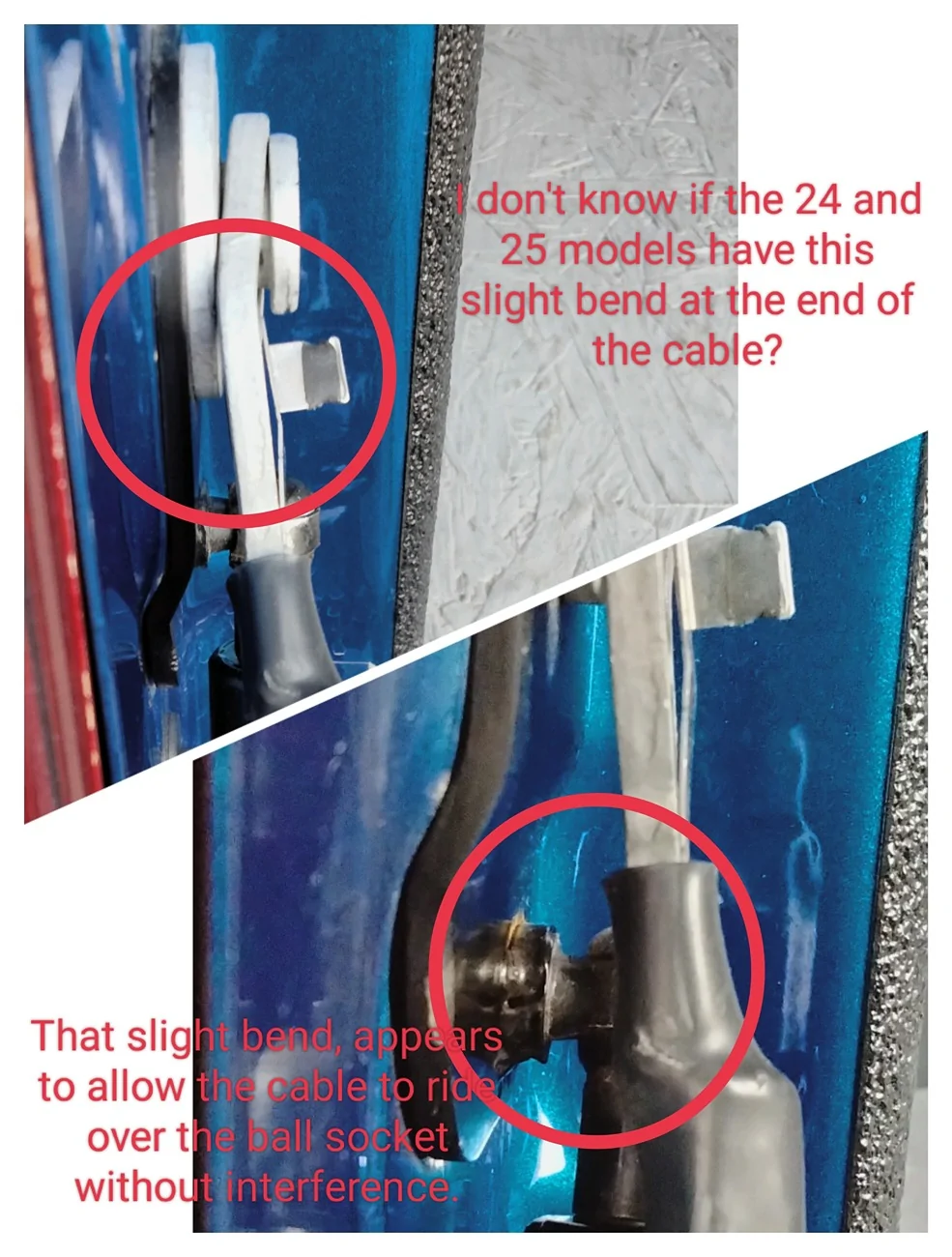 Ford Maverick Tailgate Assist Strut - Binding with the tailgate cable IMG_20260225_093159