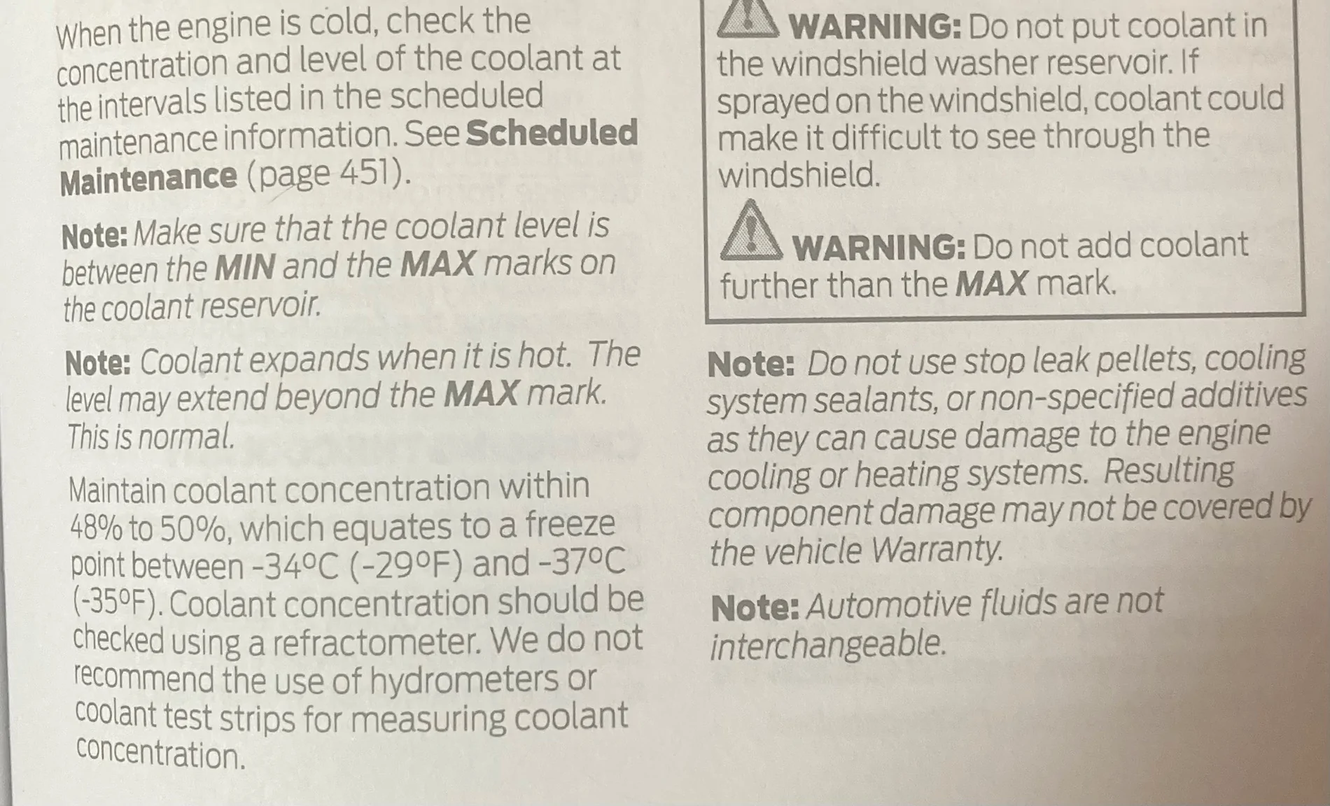 Ford Maverick Coolant Levels 25 2.0L EB. IMG_0616