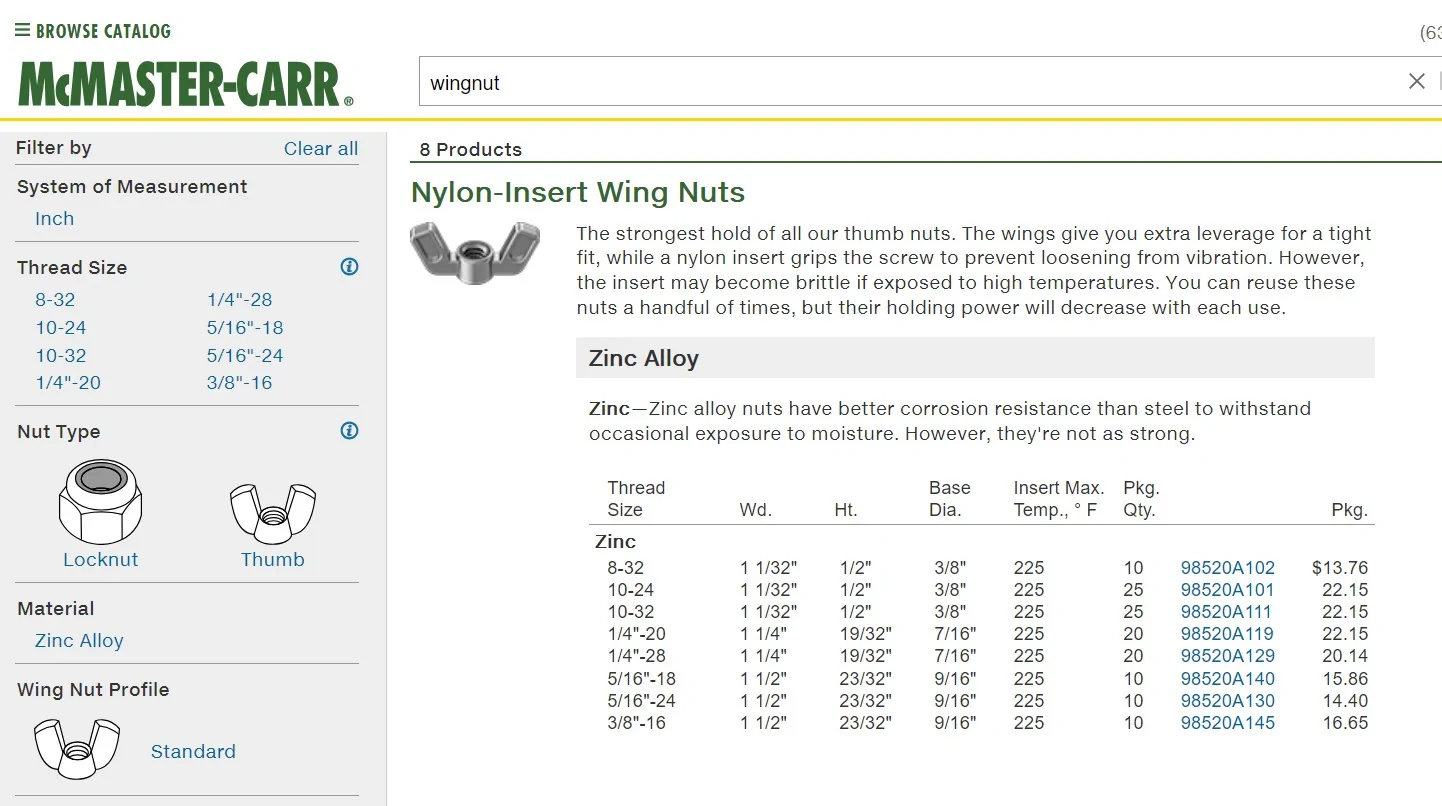 Ford Maverick Fasteners for racks etc, finger tightenable, wingnuts etc, good ones? Screenshot 2026-03-02 092331