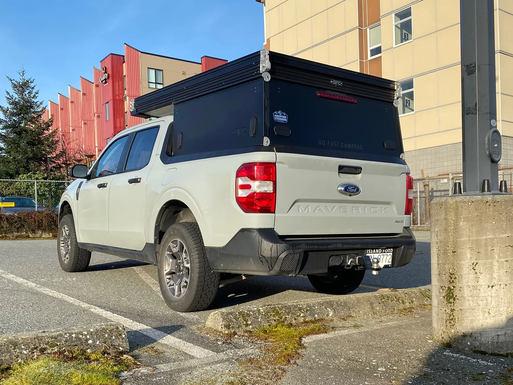 Ford Maverick Before/after pics: 2” Flatout Suspension Leveling Kit Installed (235/65R17s) IMG_1411