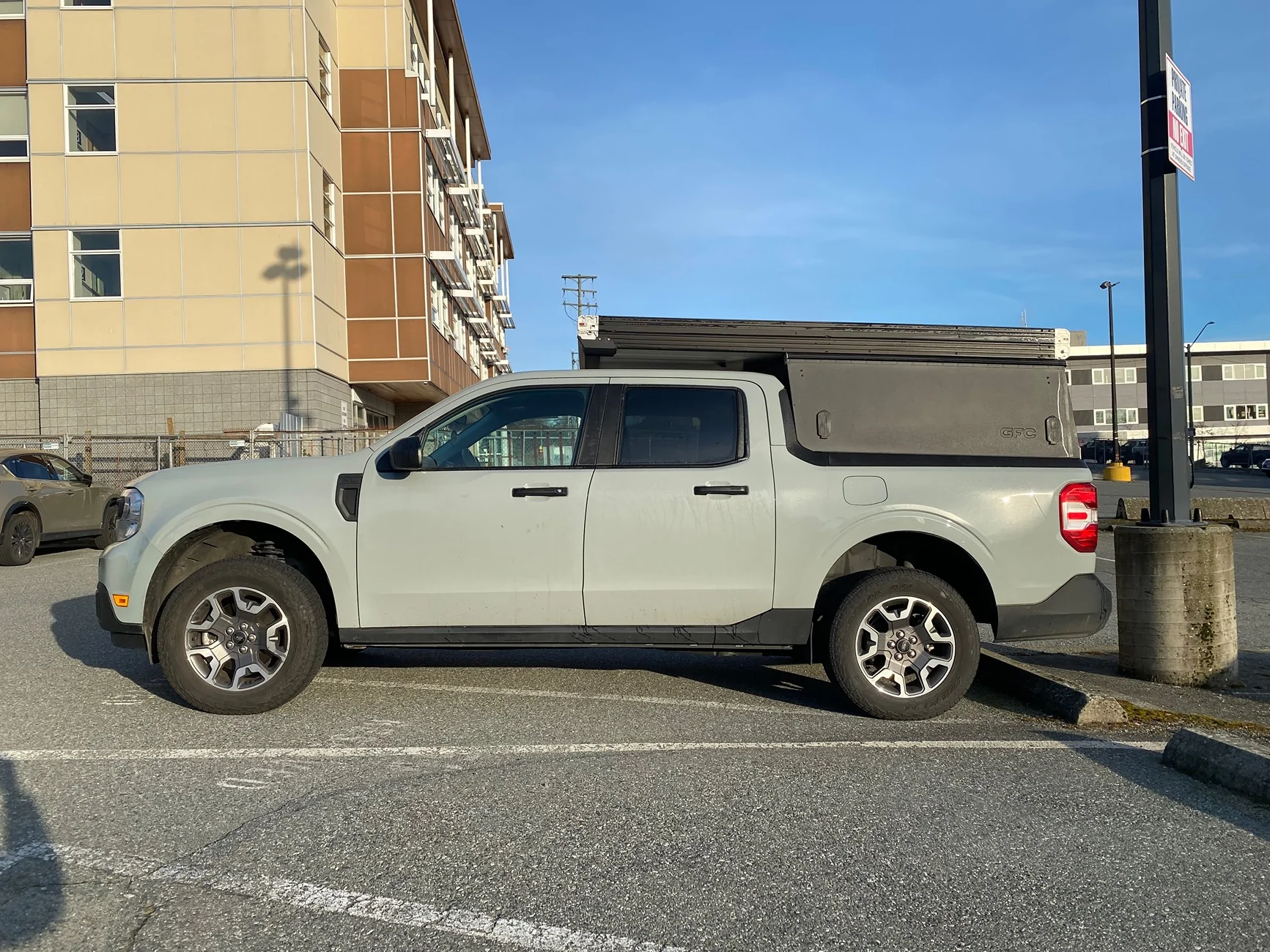 Ford Maverick Before/after pics: 2” Flatout Suspension Leveling Kit Installed (235/65R17s) IMG_1410
