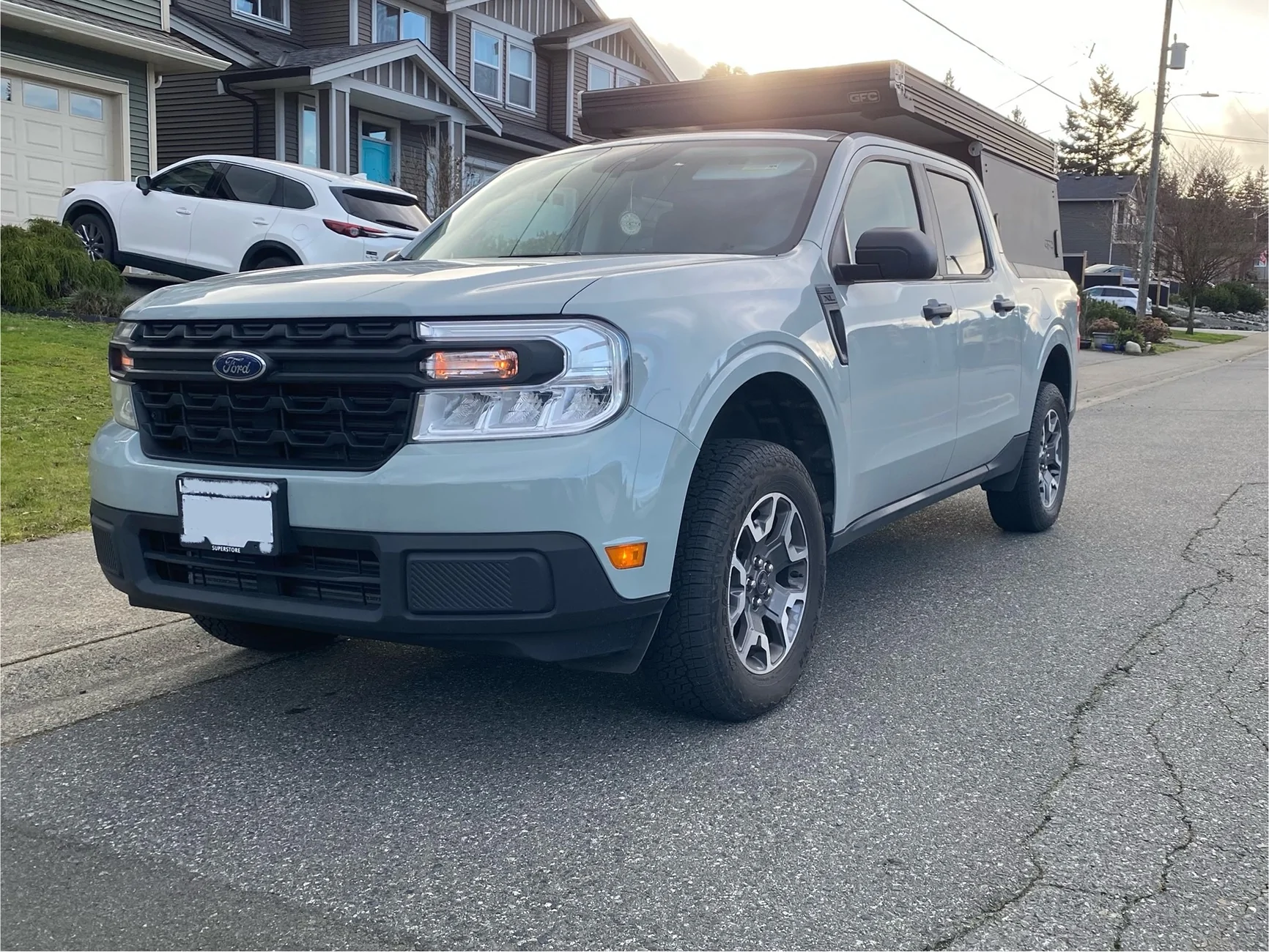 Ford Maverick Before/after pics: 2” Flatout Suspension Leveling Kit Installed (235/65R17s) IMG_1396