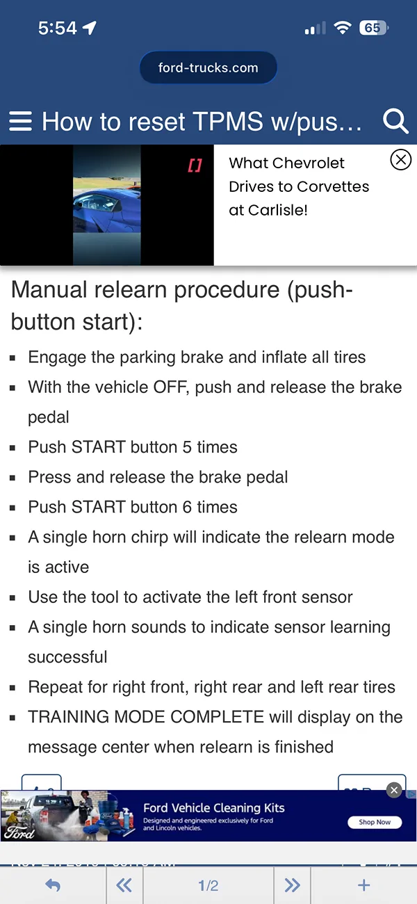 Ford Maverick TPMS Relearn / Reset? IMG_4189