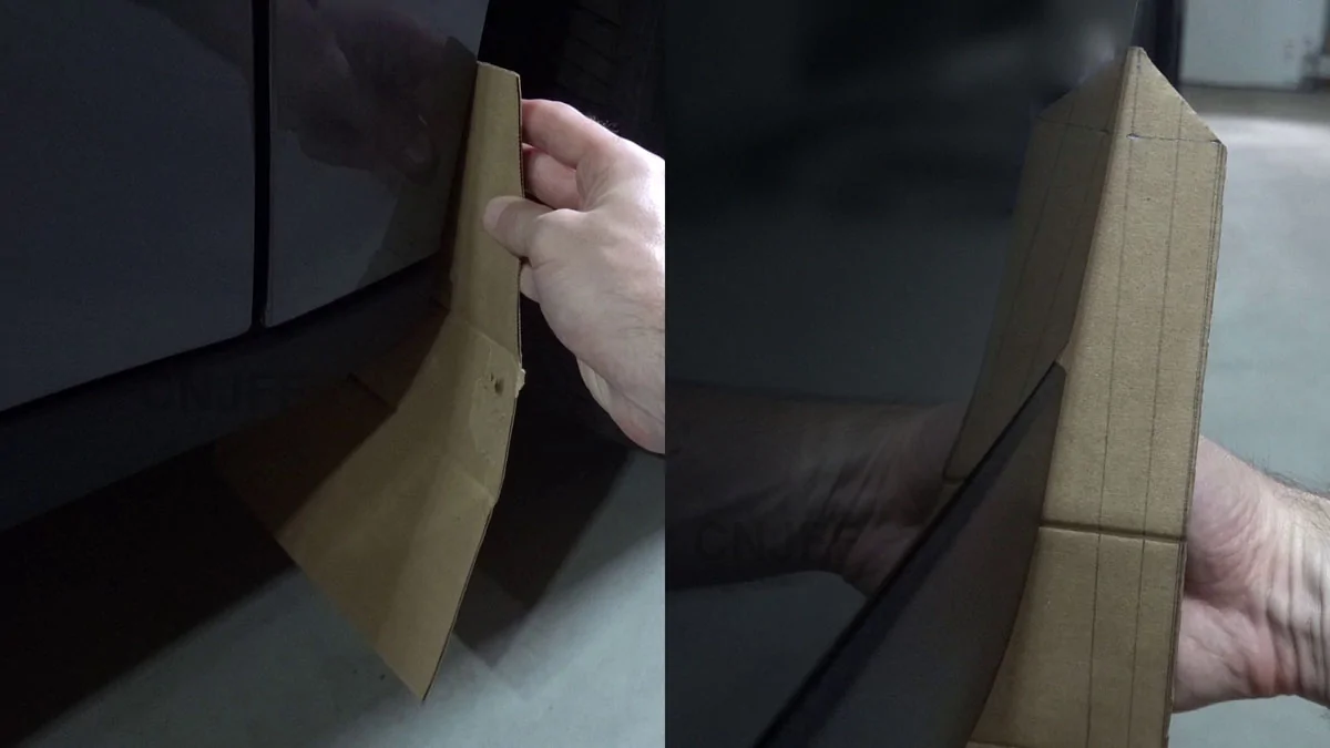 Ford Maverick DIY Actual Truck Mud Flaps for the Maverick 01 v0 cardboard