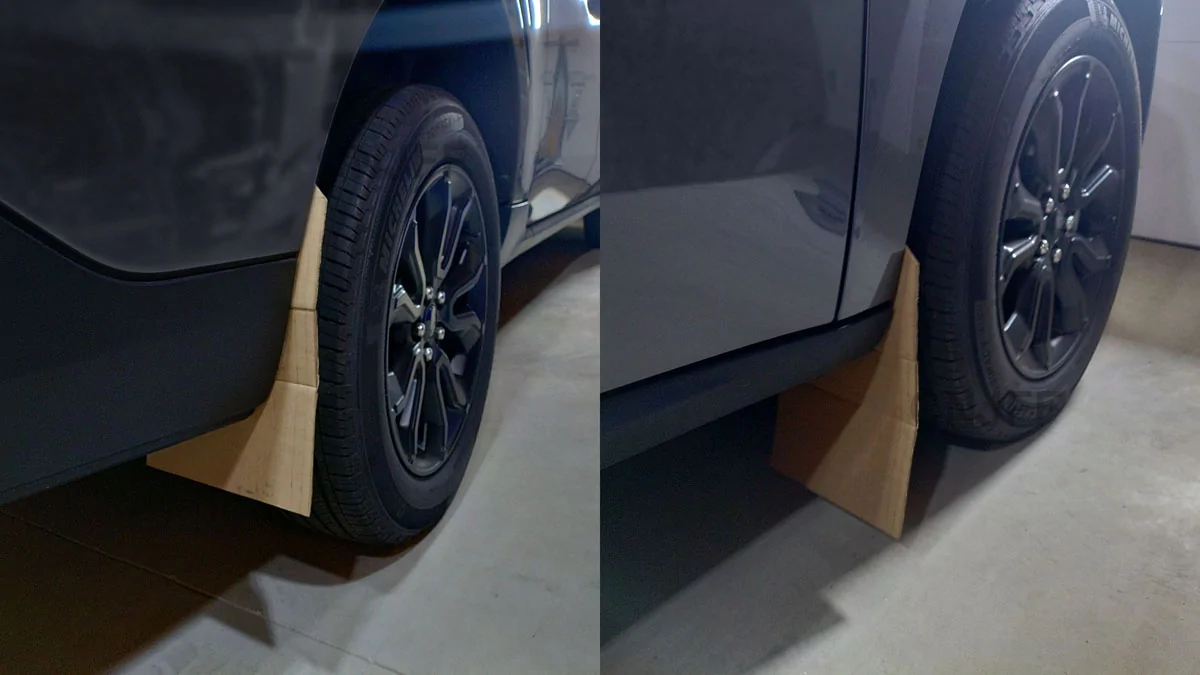 Ford Maverick DIY Actual Truck Mud Flaps for the Maverick 02 v1 cardboard