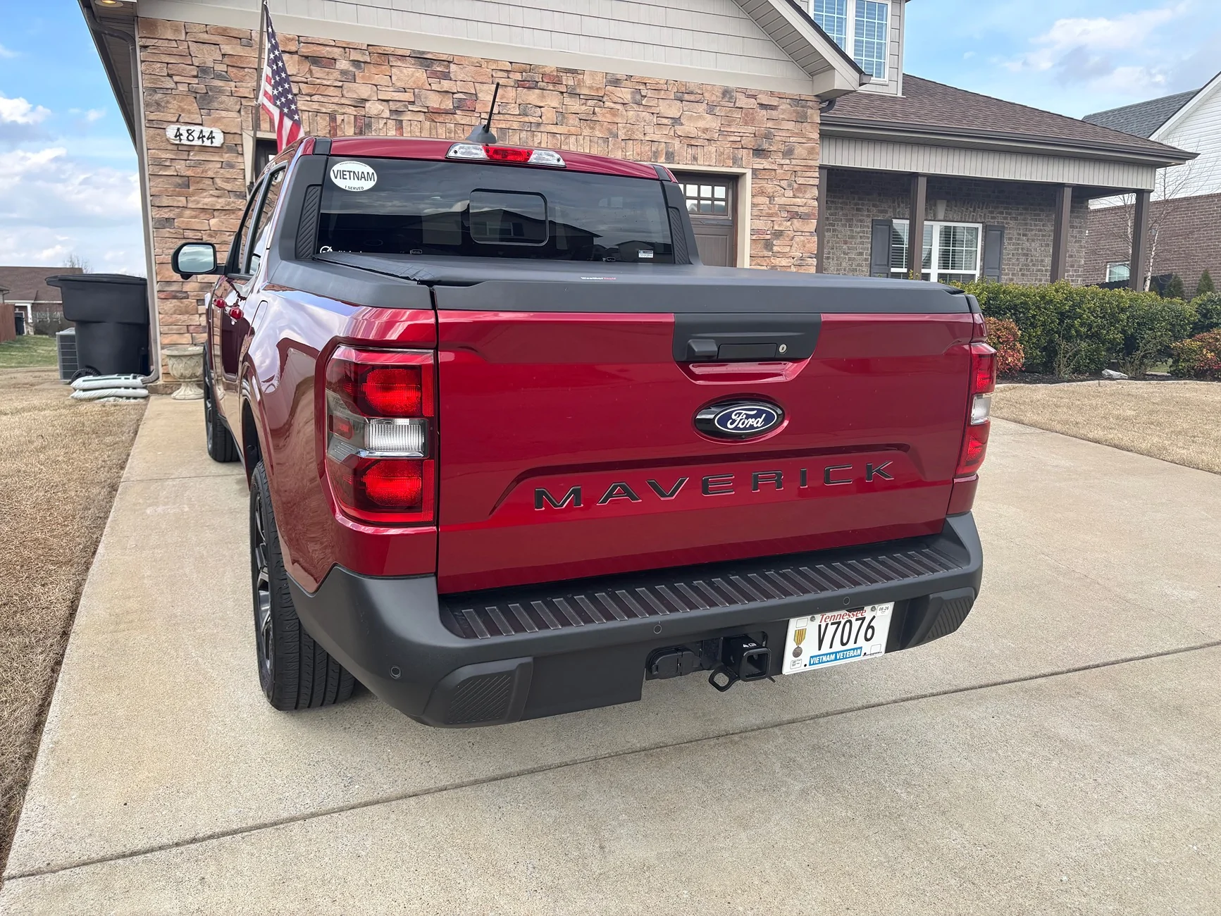 Ford Maverick Tonneau cover and black letters IMG_2856