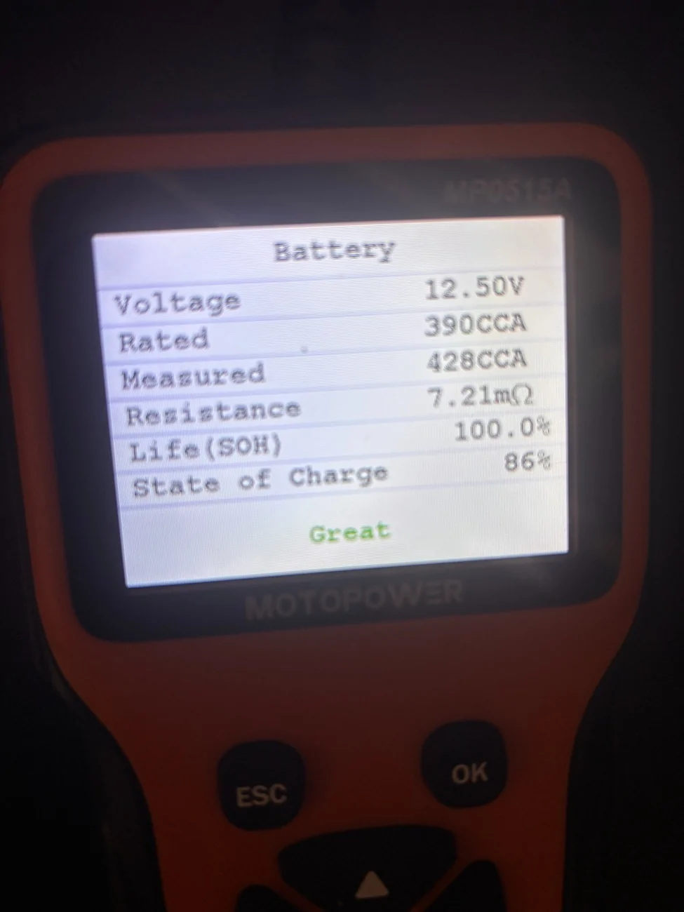 Ford Maverick 10,000 mile service done today battery