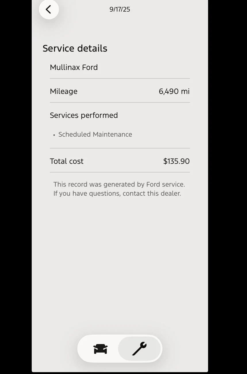 Ford Maverick Oil Changes - Dealership vs Local Mechanic IMG_6556