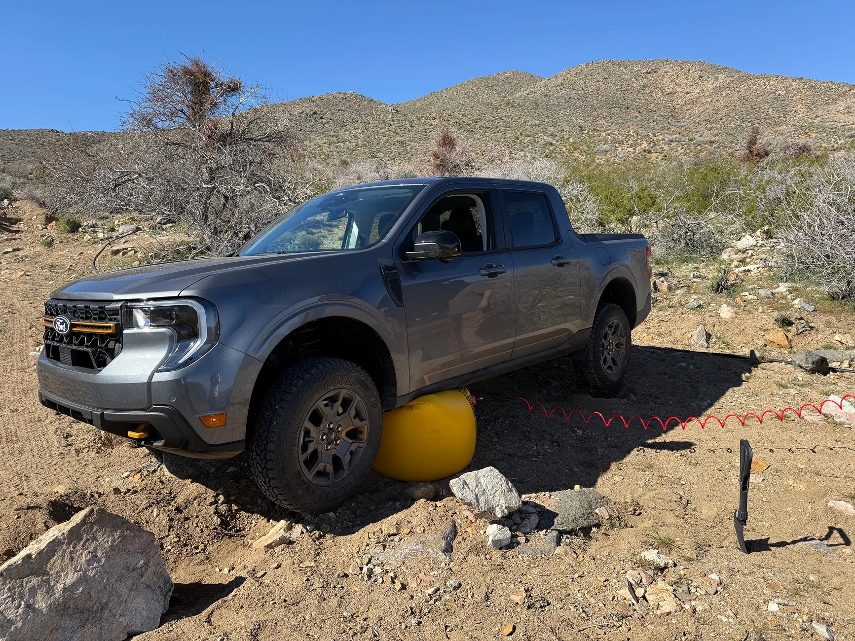 Ford Maverick Air Jack: BEST RECOVERY Device EVER! Maverick high centered IMG_3557