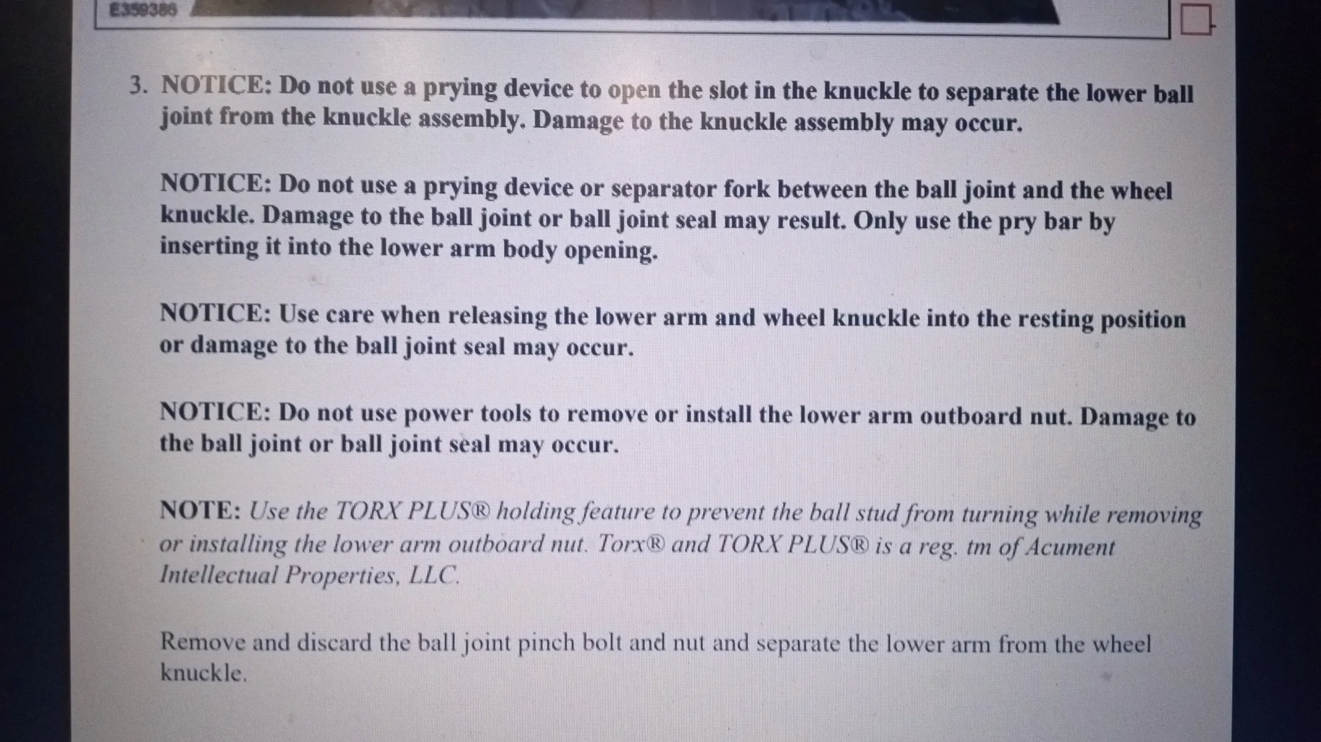 Ford Maverick CV Axle change Damage by dealer. Maverick servic
