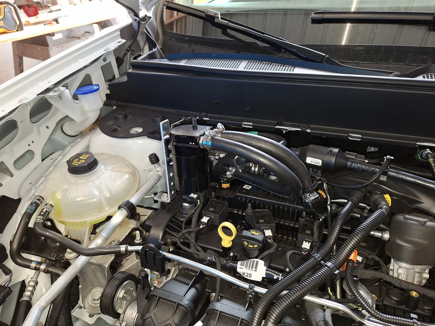 Ford Maverick Oil catch can installed 20260307_132409