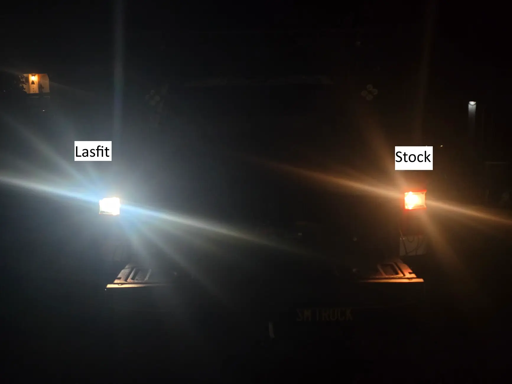 Ford Maverick Reverse Light Bulbs Comparison: Stock vs. Lasfit vs. F150LEDs ARES Lasfit_V_Stock