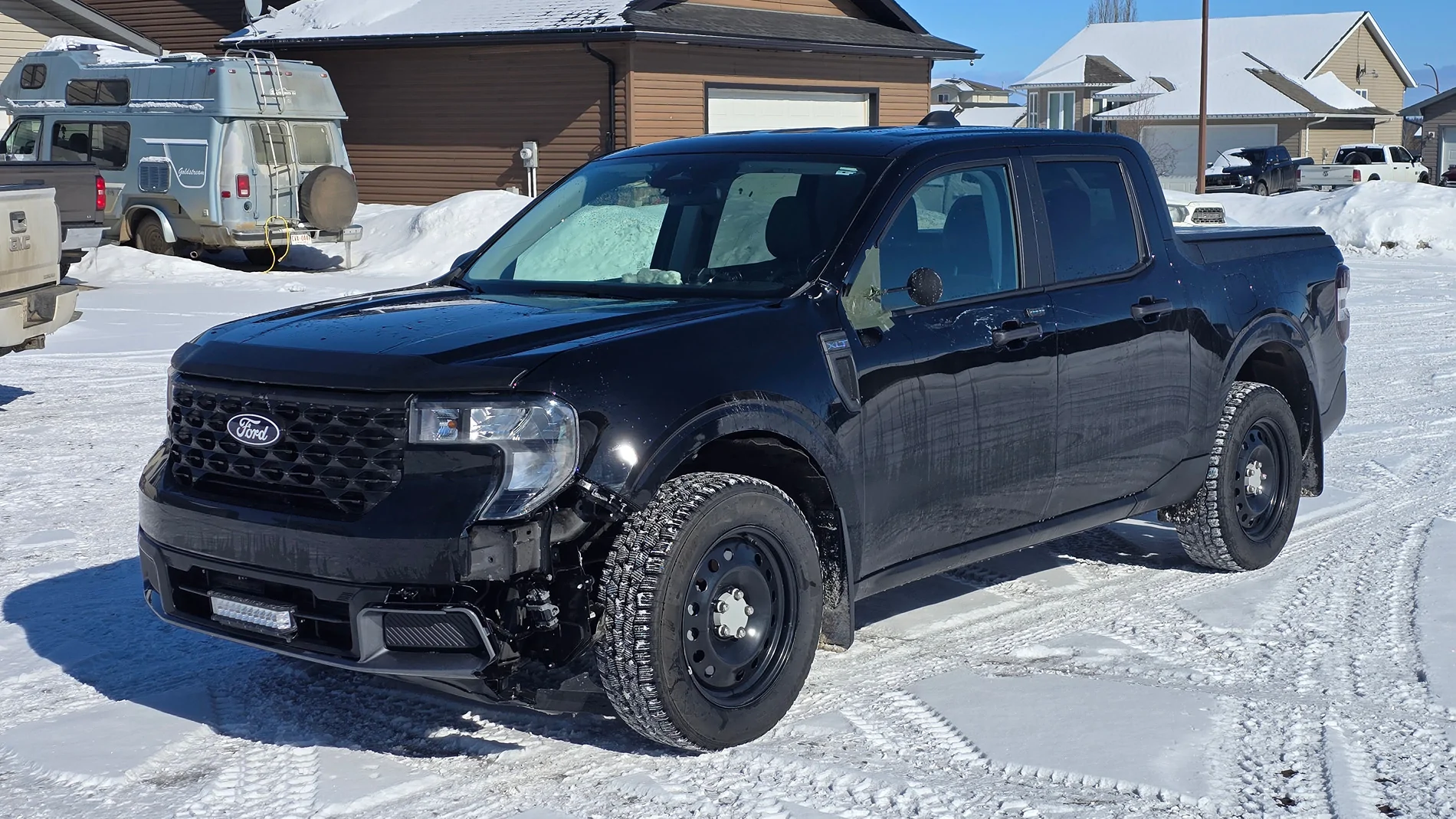 Ford Maverick Repaired Update! 25 Mav XLT vs 2 ton meat wall (moose) 20260313_142224