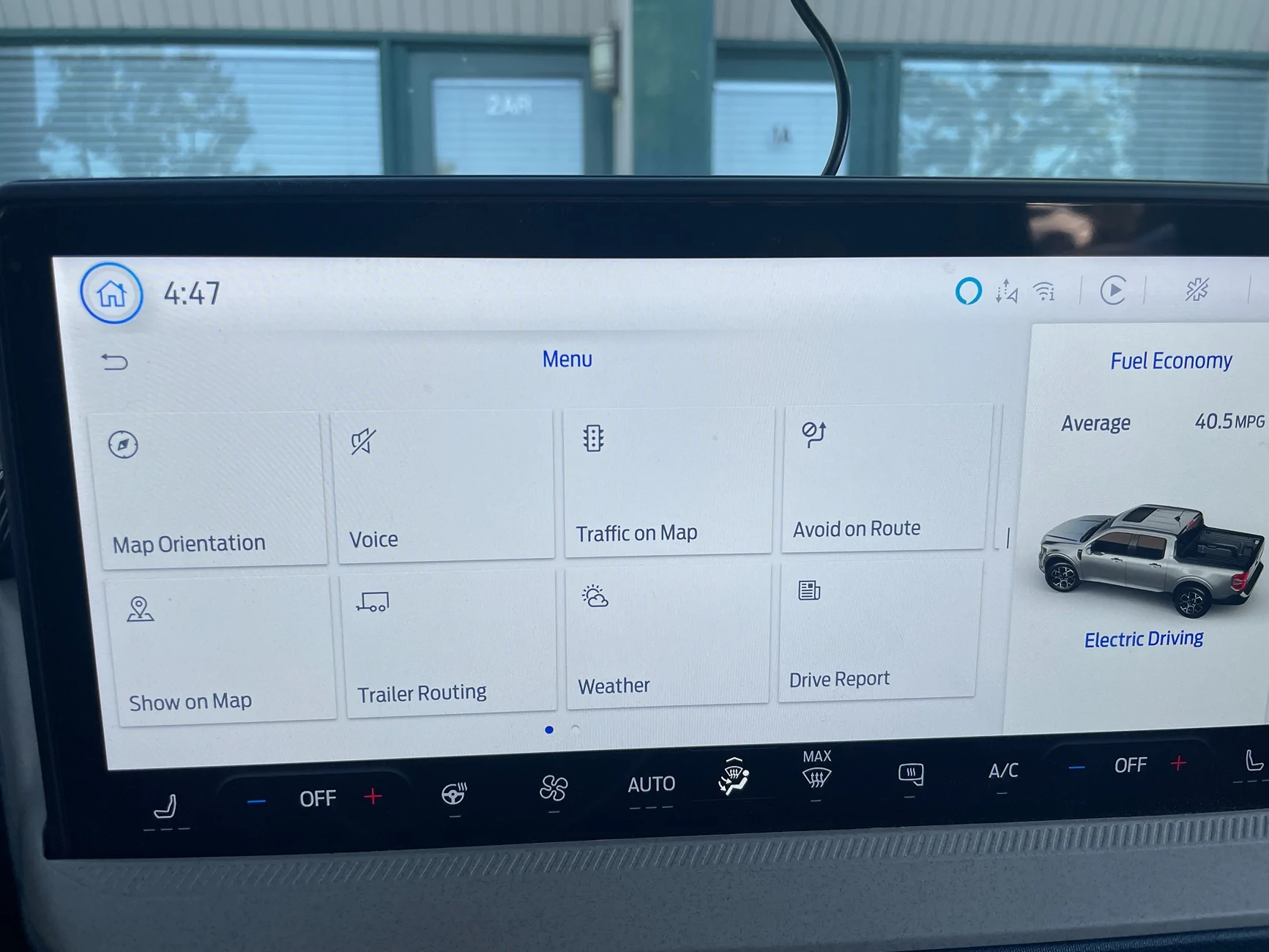 Ford Maverick Drive Report button on Sync 4 map? IMG_0082