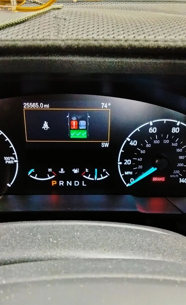 Ford Maverick Turn off startup seatbelt status screen? IMG_20260323_142631