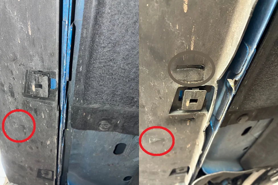 Ford Maverick Finding the elusive jack points on a '25.  (pictures? and getting it on jack stands)) liftpointshighlight