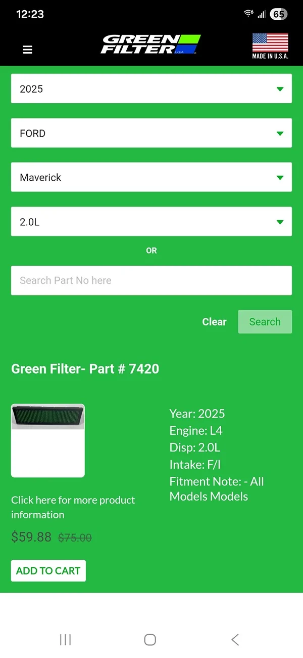 Ford Maverick Has Anyone Used Green Filters Screenshot_20260324_122319_Chrom