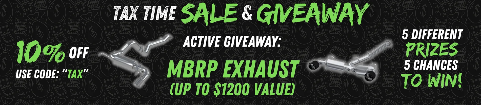 Ford Maverick TAX TIME SALE & GIVEAWAY IS LIVE at Panda Motorworks MBRP Banner