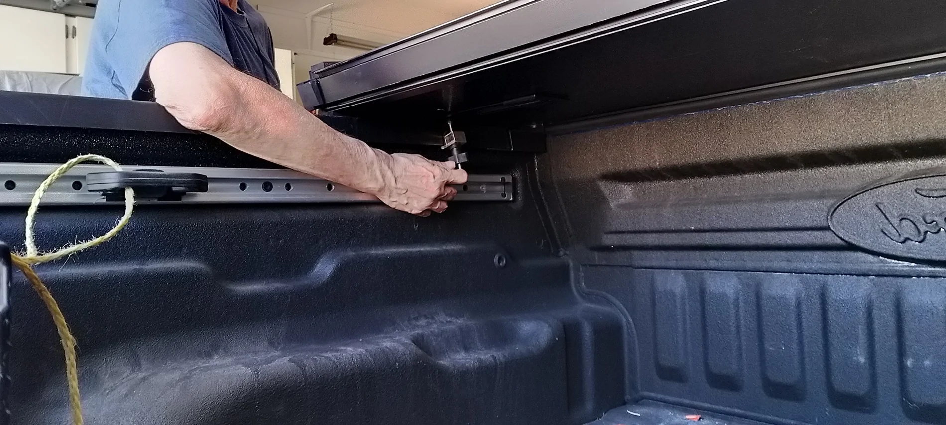 Ford Maverick Tomoka hard tri fold tonneau installed IMG20260325143817