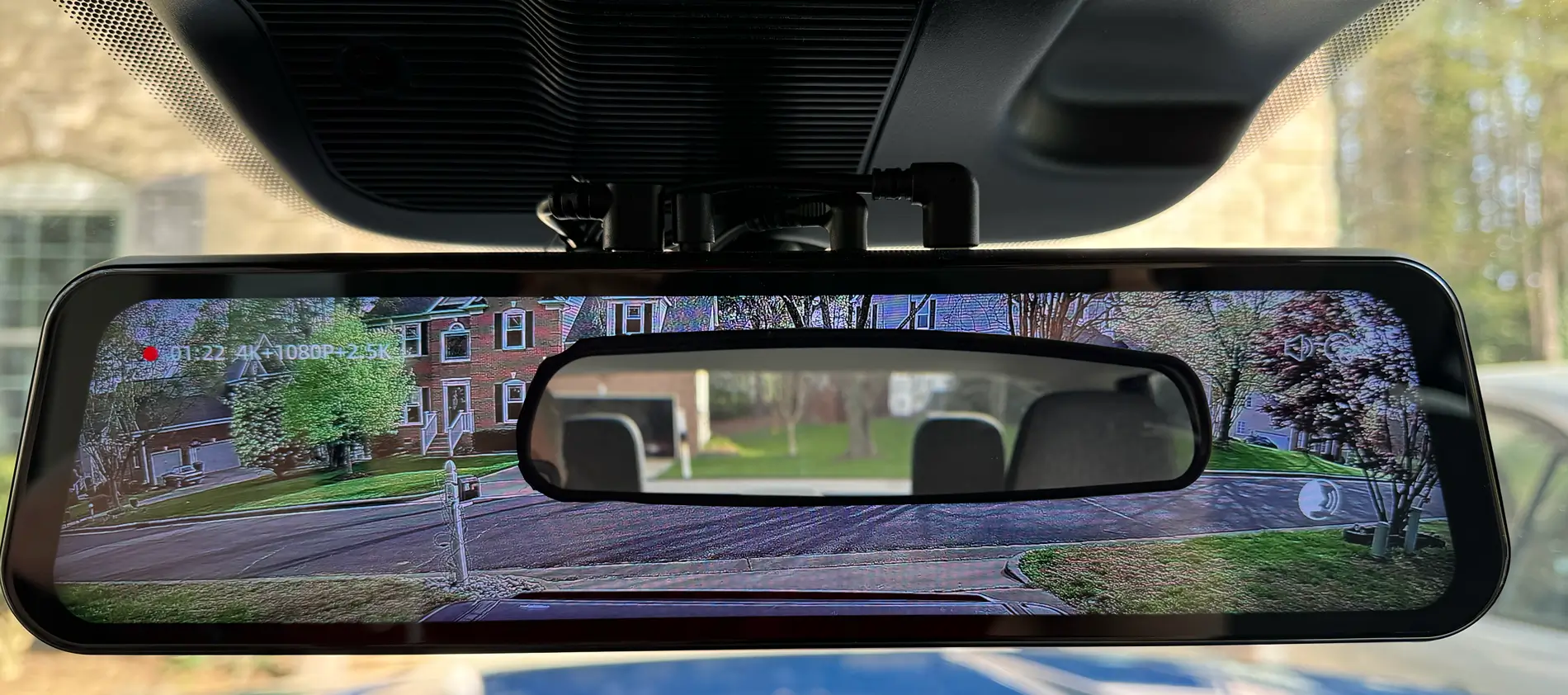 Ford Maverick Wolfbox G900TriPro install mirror coverag