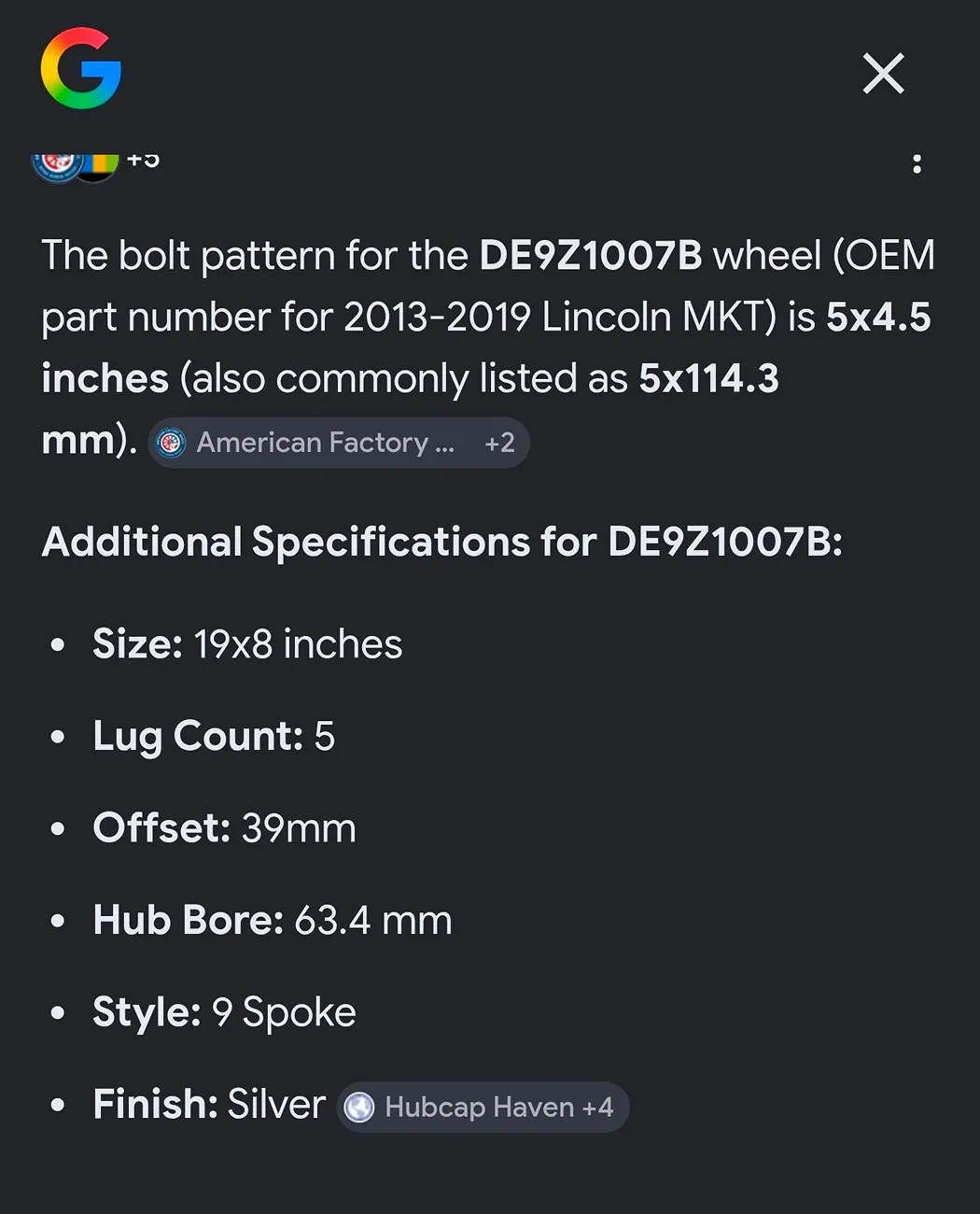 Ford Maverick Will these fit on my 25 Lariat with 19" wheels? Screenshot_20260326_113721_Chrom
