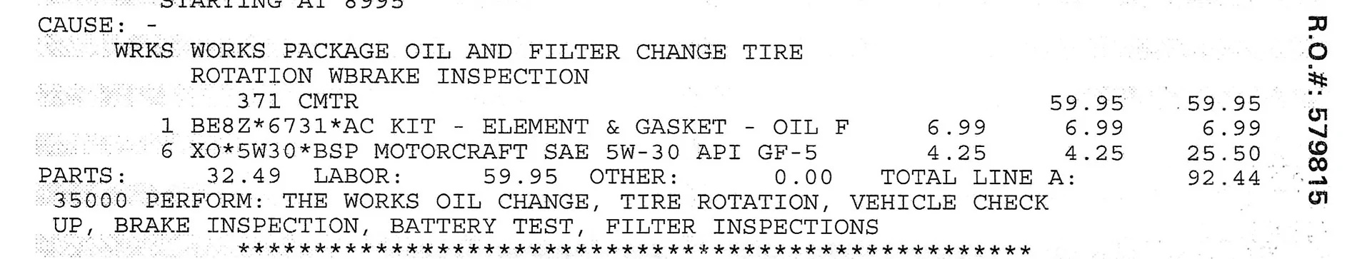 Ford Maverick The Works price increase Receipt_2026-03-26_162320