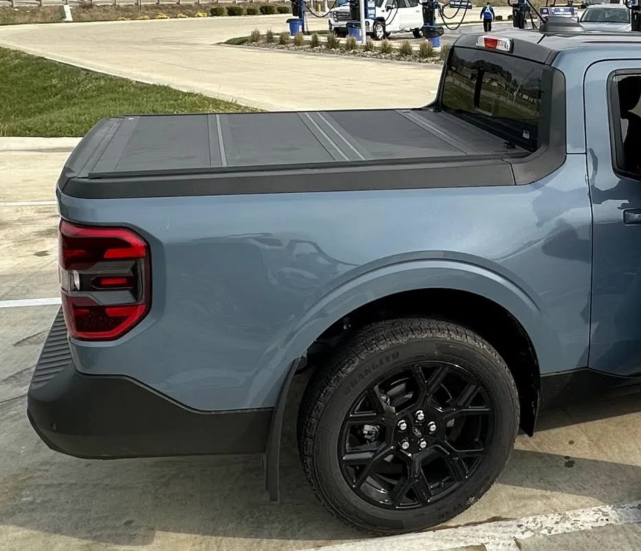 Ford Maverick Ford OEM Hard Tri-fold Tonneau Cover & OEM Driver Side Toolbox FordTonneauCover5