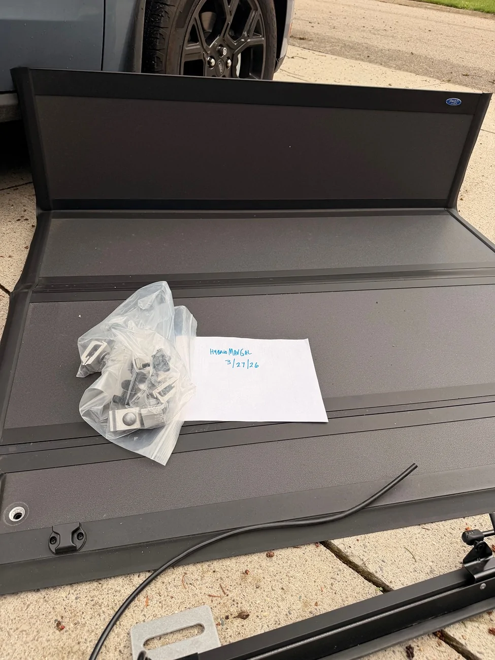 Ford Maverick Ford OEM Hard Tri-fold Tonneau Cover & OEM Driver Side Toolbox FordTonneauCover