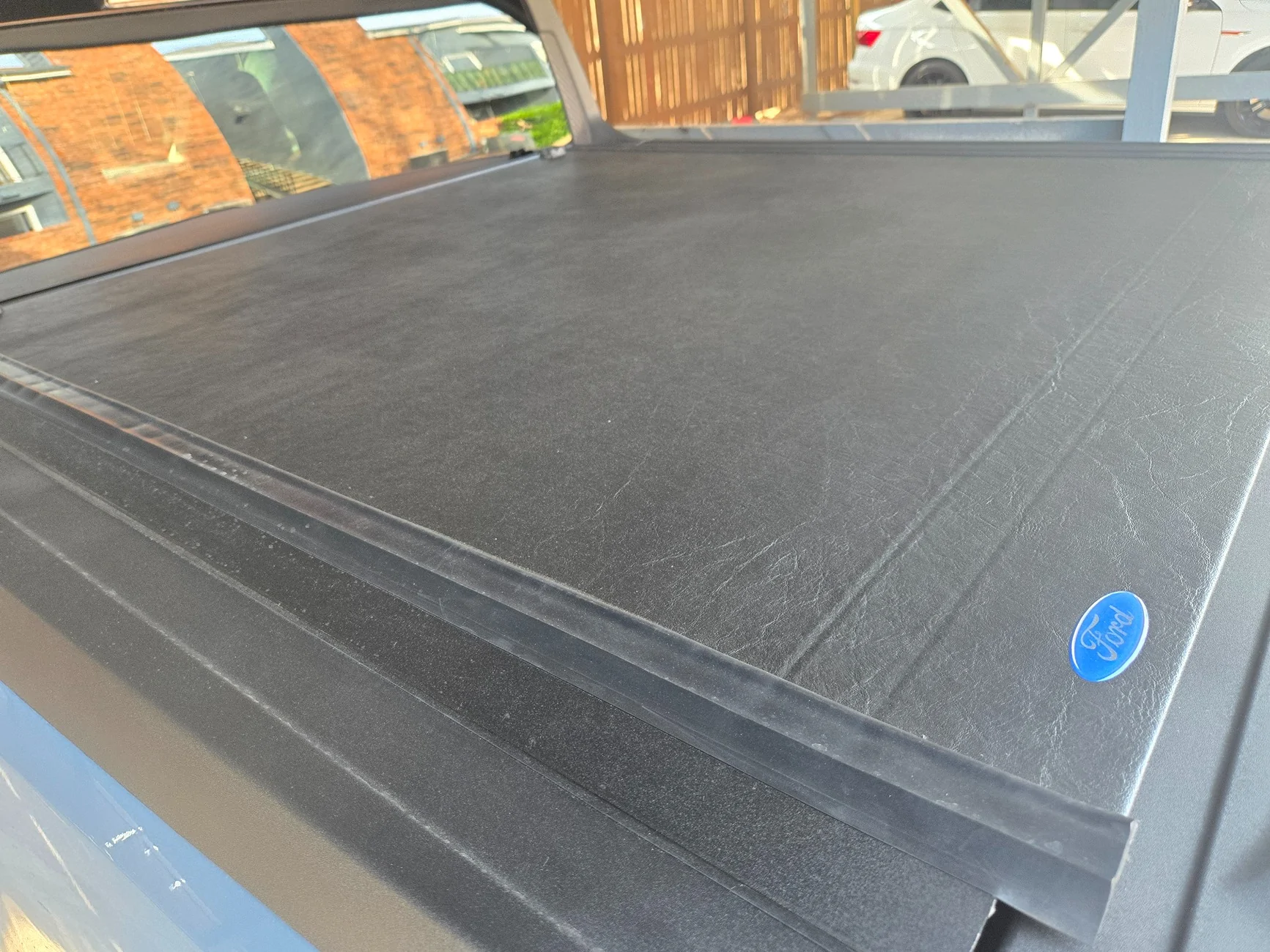 Ford Maverick Tufskinz tailgate letters and bed cover. 20260330_170702