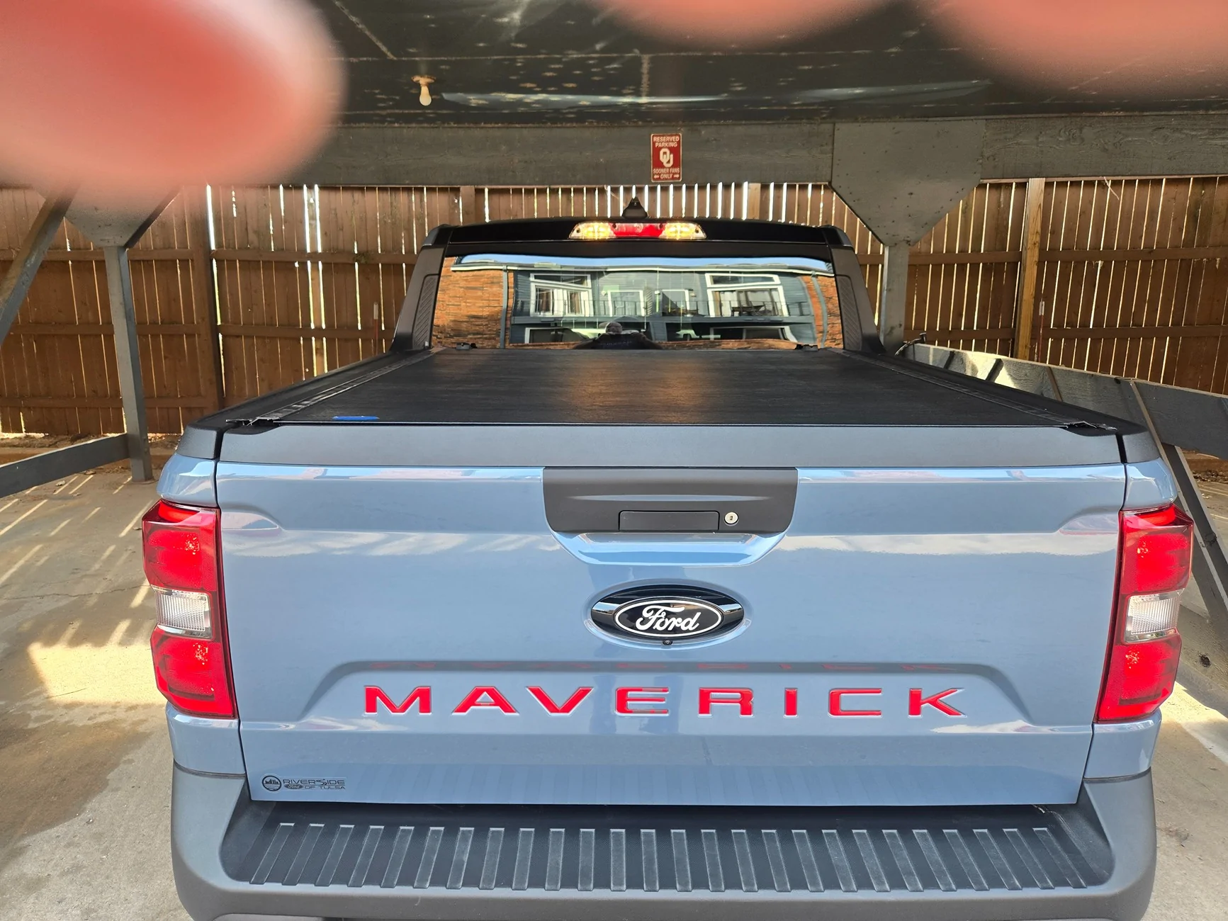 Ford Maverick Letter inserts for the Maverick tailgate question: 20260330_170645