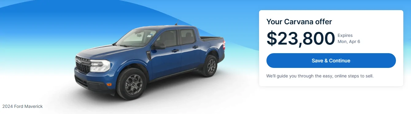 Ford Maverick Carvana Used Maverick Trade In Values are NUTS! 1774921151688-b8