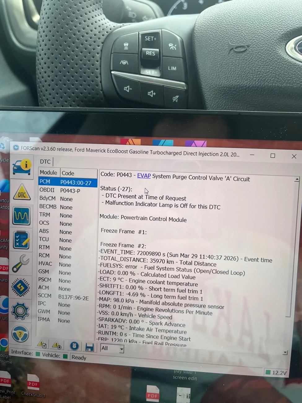 Ford Maverick Paddle Shifters install on Maverick XL -- DIY install instructions, photos & video IMG_1807