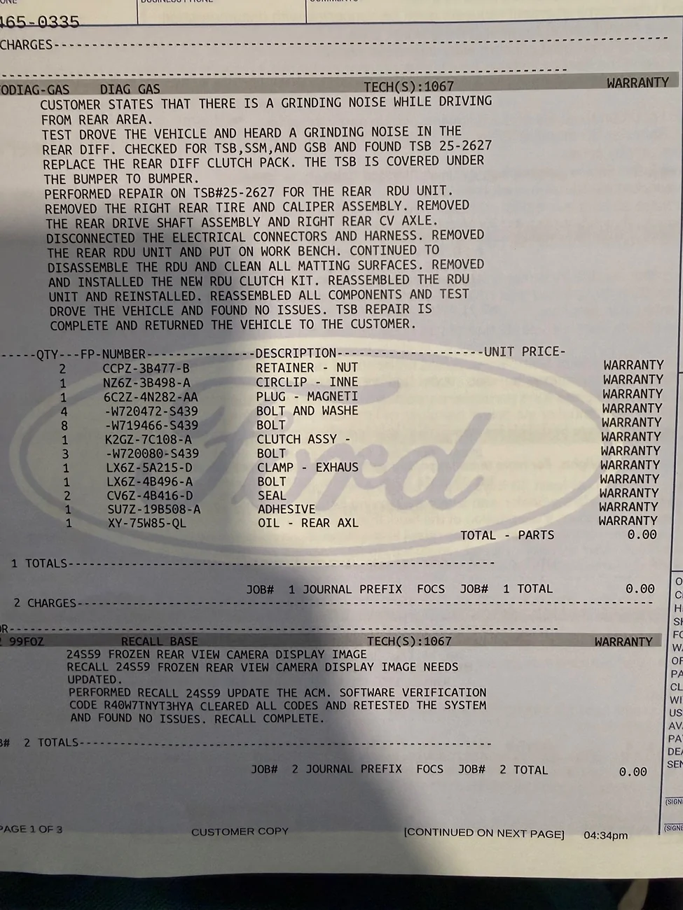 Ford Maverick 2025 AWD Hybrid making thunk or thud noise from the rear at around 13 mph when braking IMG_1850