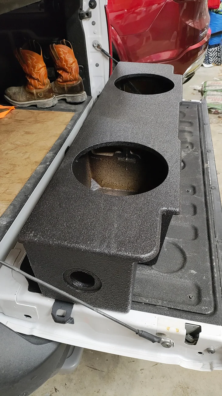 Ford Maverick Sound decision dual 10 sub box for Ecoboost. IMG_20260327_210545734