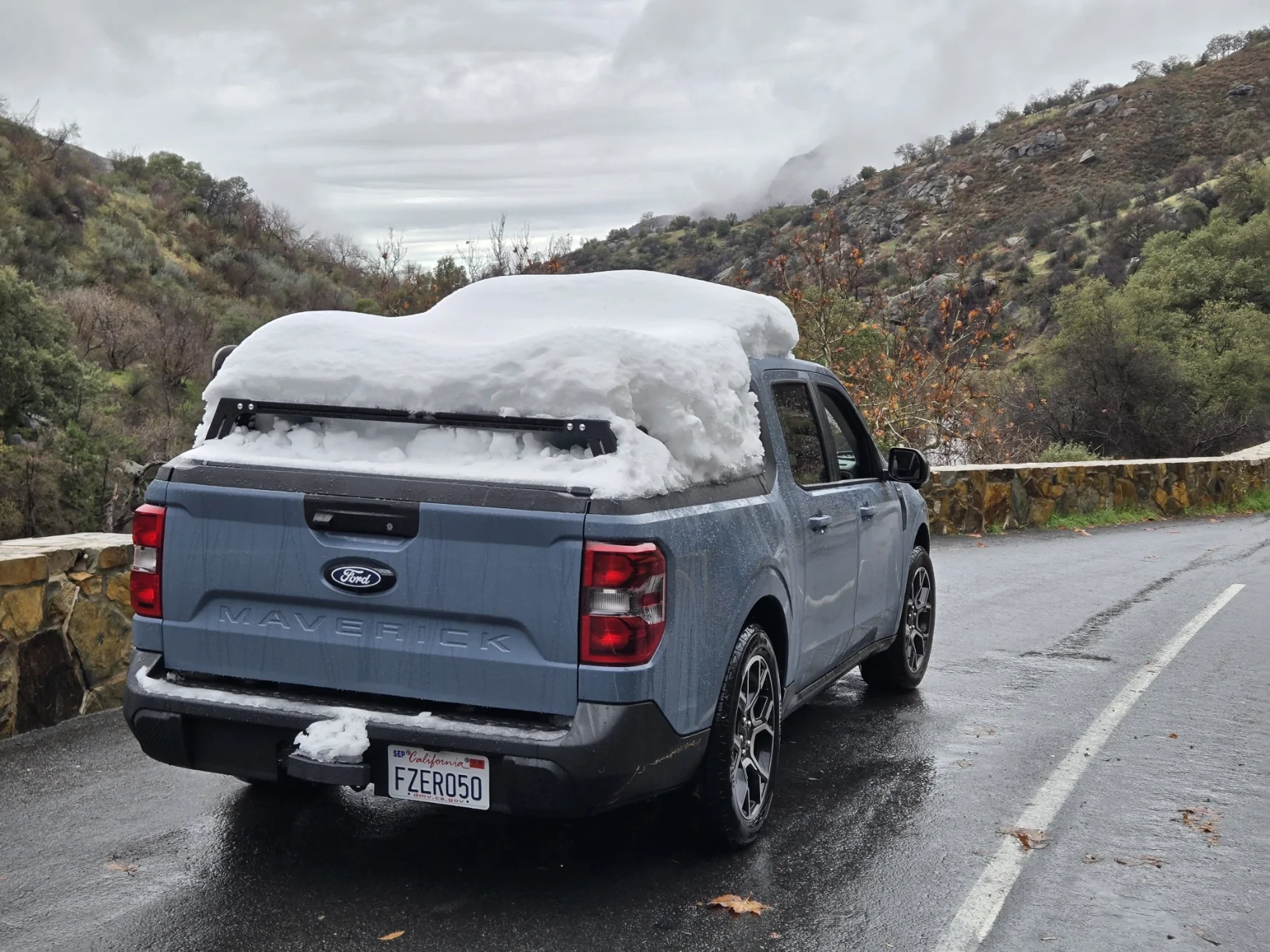 Ford Maverick Custom Cali Raised Low Profile Bed Rack 20251226_104918
