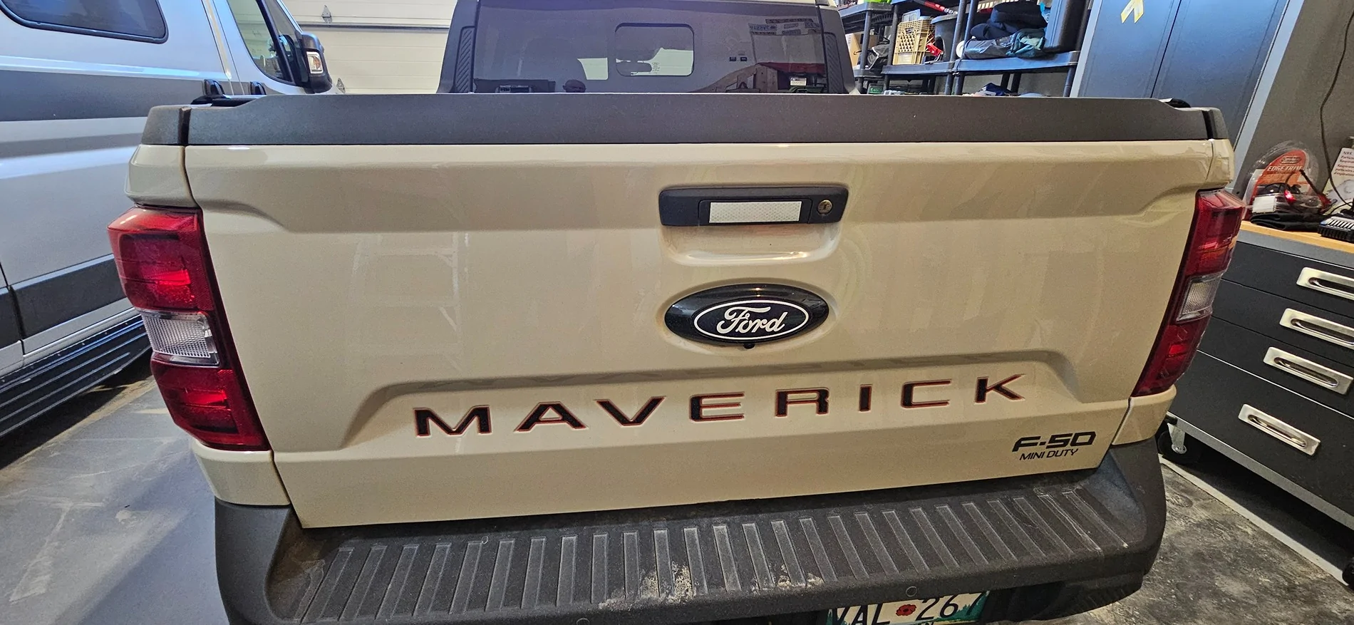 Ford Maverick Tailgate lettering -  black with red outline? 20260406_082419