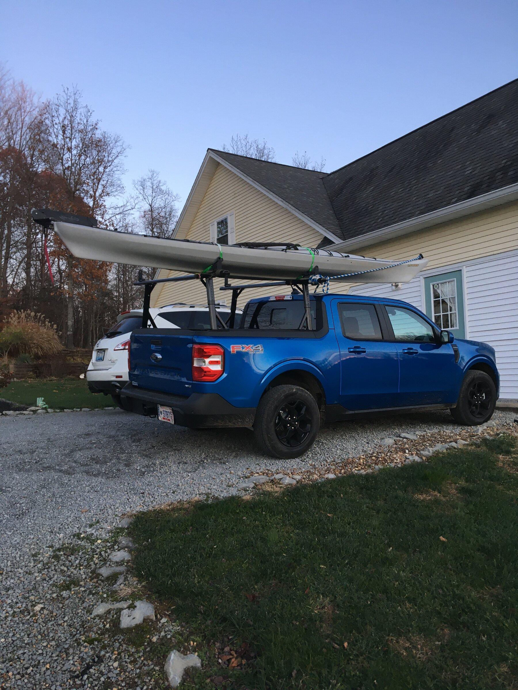 Ford Maverick Hauling my kayak C22627A9-E0BE-49B6-AADA-91F4262E3285