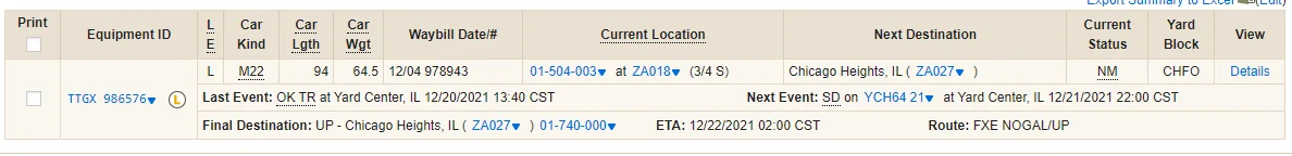 Ford Maverick Rail Tracking .. "Bad Order"? 1640030240354