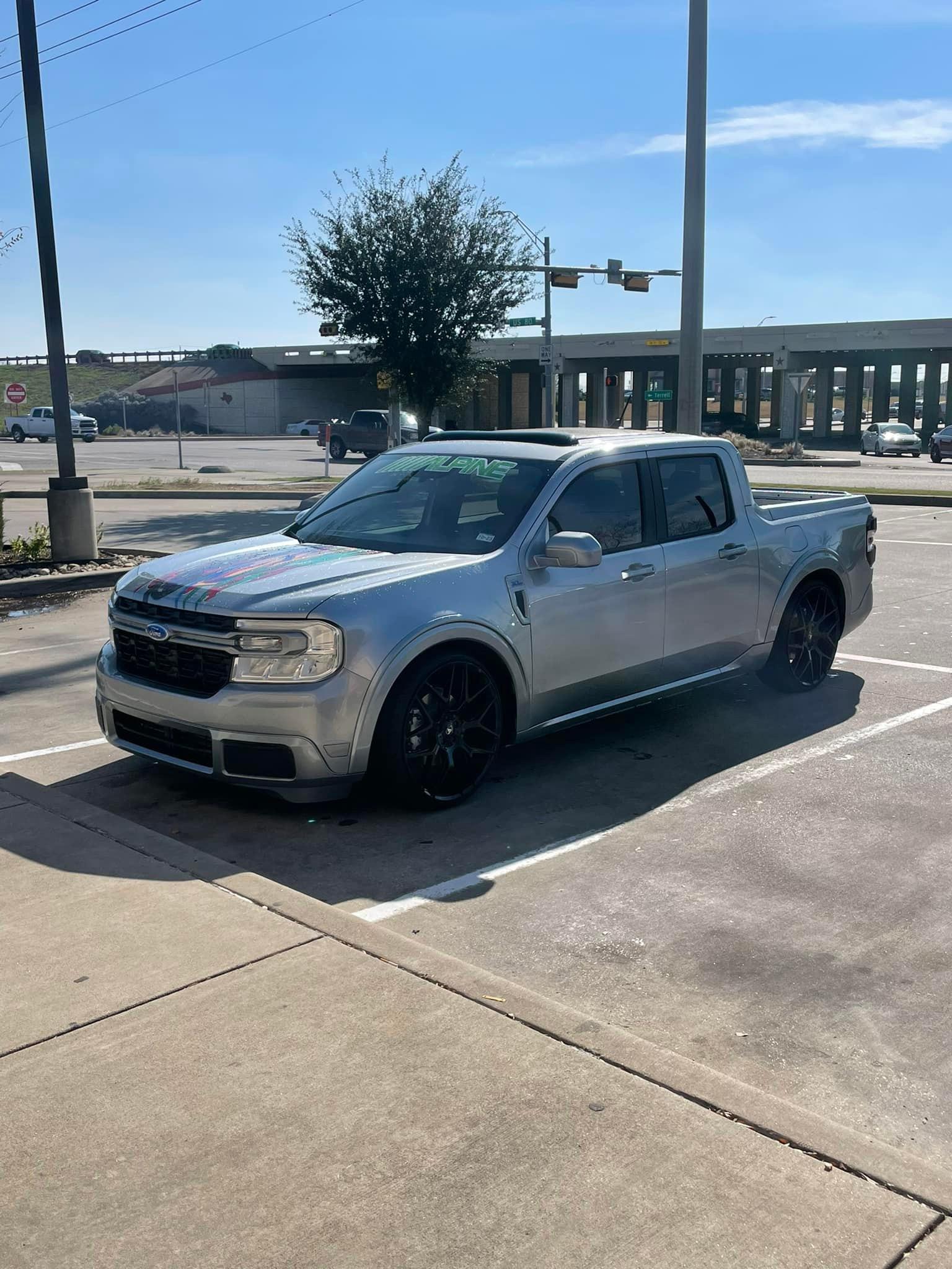 Ford Maverick Lowered Maverick pickup haters look away! This is one slammed / dumped street truck 9693243_3168743493445383_9098153376218032154_n-
