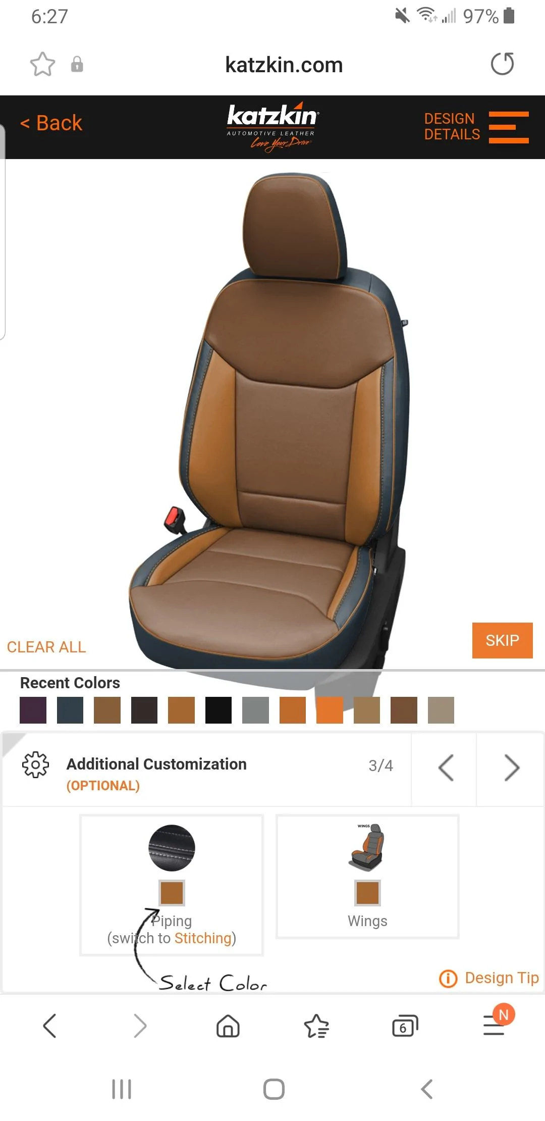 Ford Maverick Katzkin Leather Seat Covers for Maverick Screenshot_20211222-062703_Samsung Internet