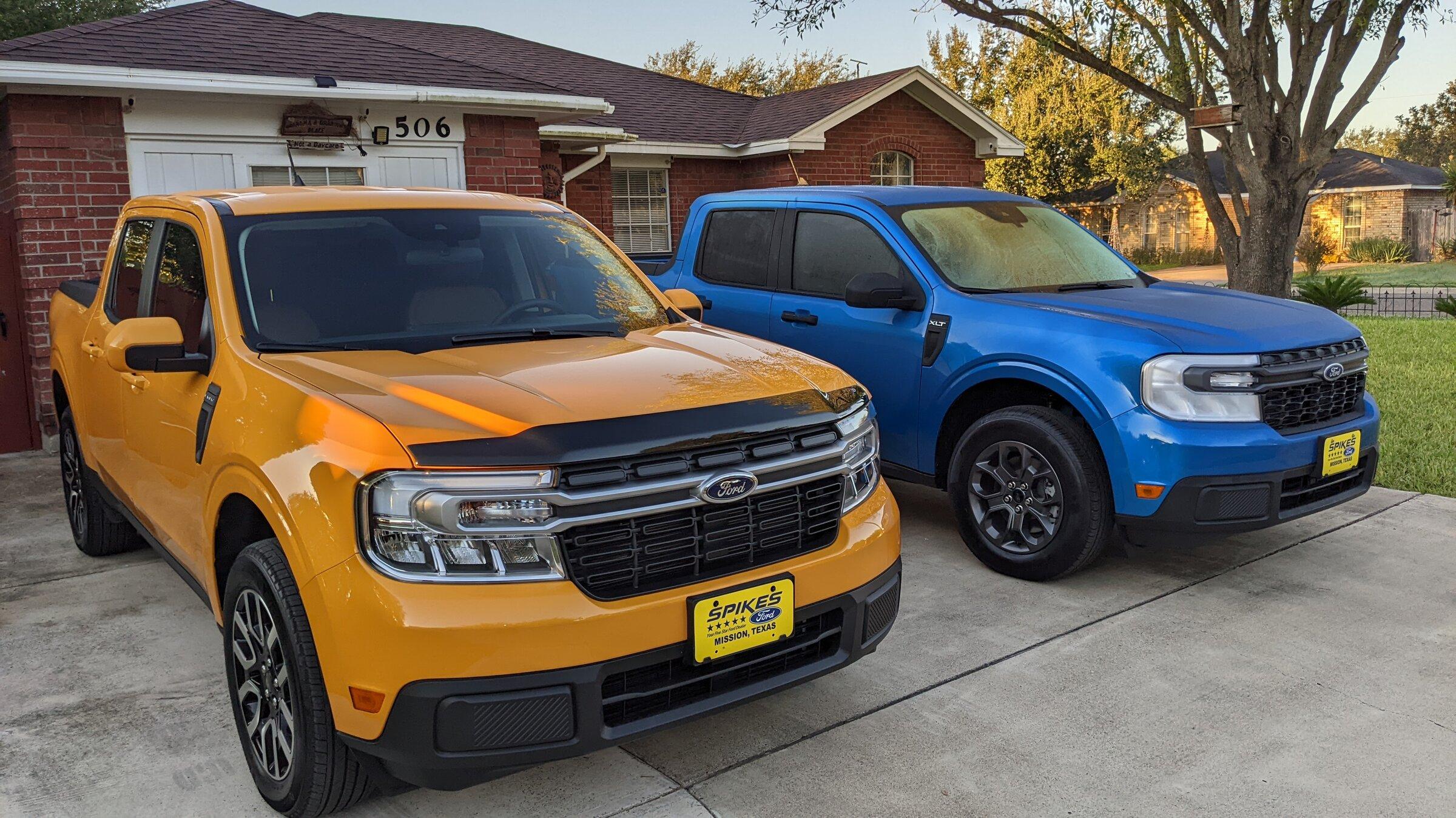 Ford Maverick Twin Deliveries: Parents & Son Hybrid Mavericks PXL_20211222_135226054