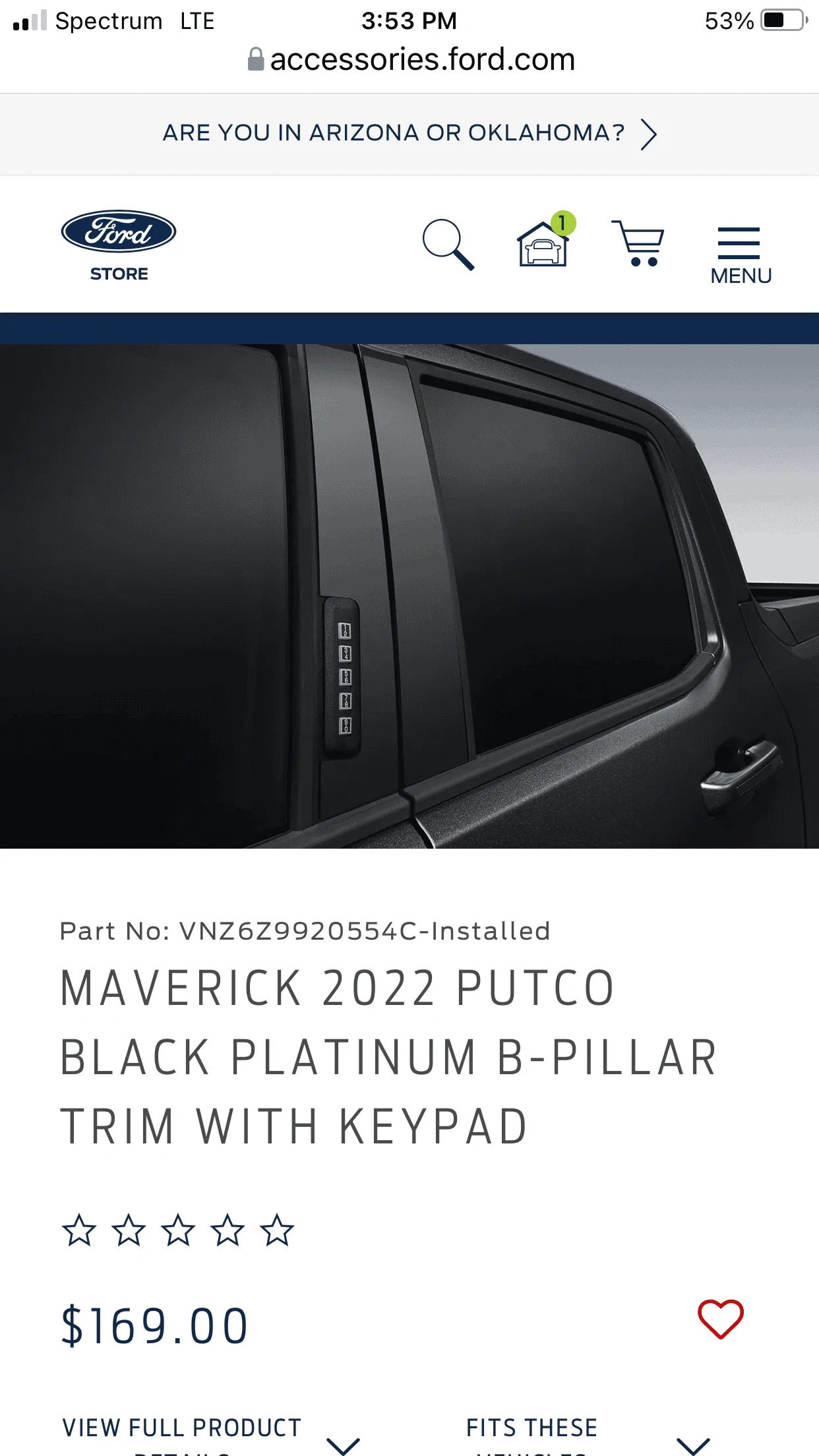 Ford Maverick Purpose of Black Platinum B-Pillar Trim accessory part? D2380CFC-663F-4555-9030-730D94E1E403