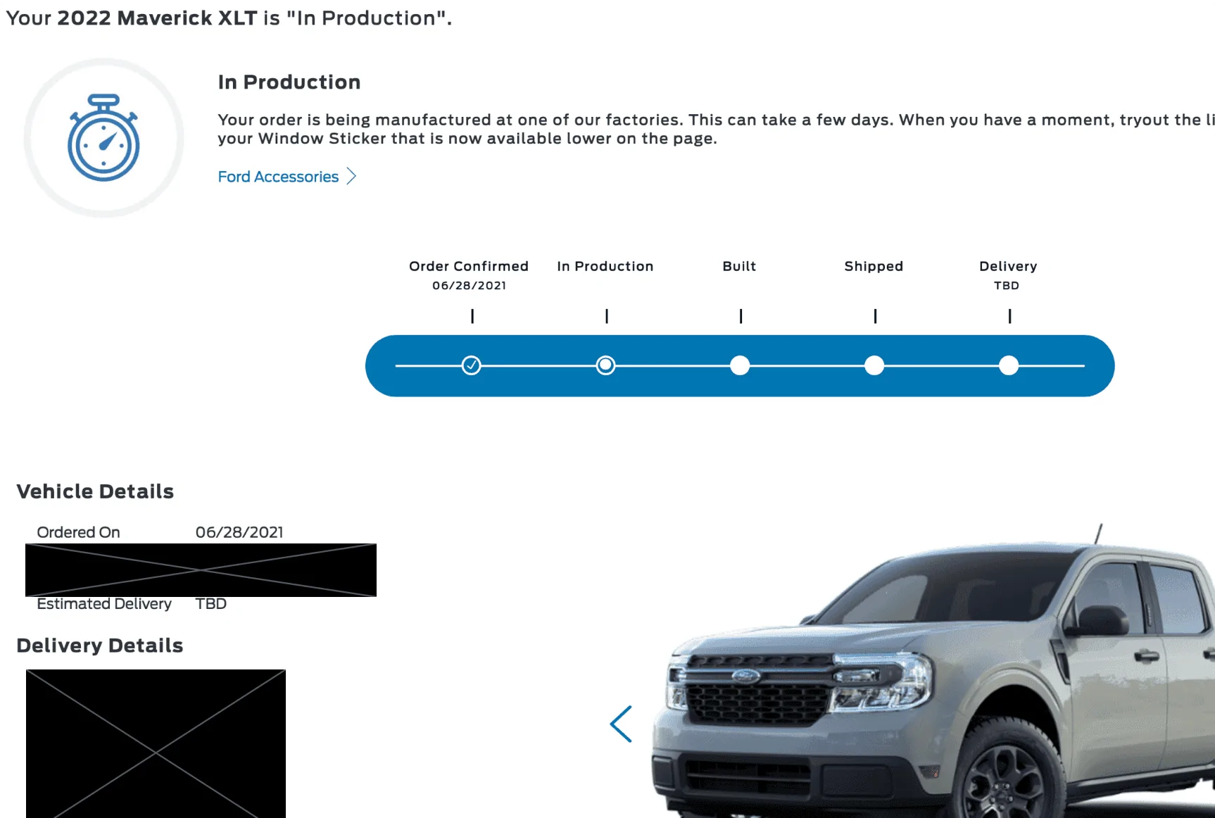 Ford Maverick XL in production mav