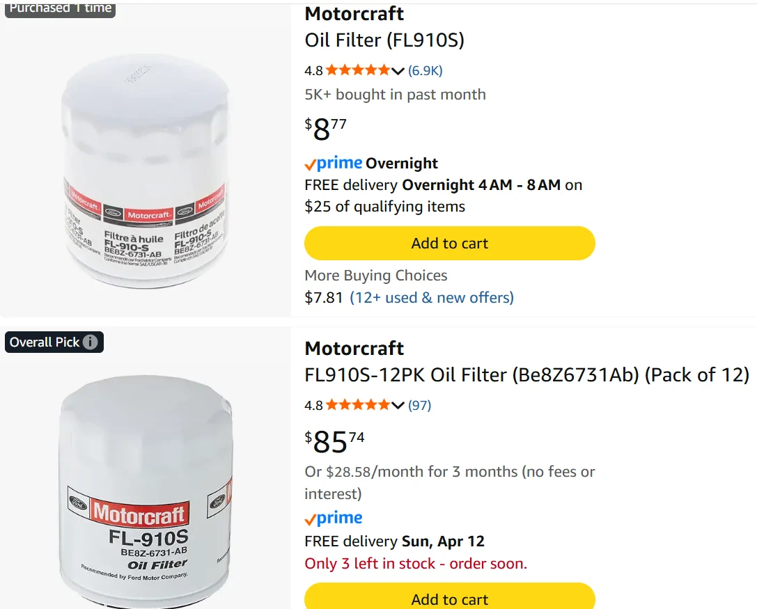 Ford Maverick Pacific Performance Engineering oil filter for 2.0Turbo (ecoboost) 1775770194837-1q