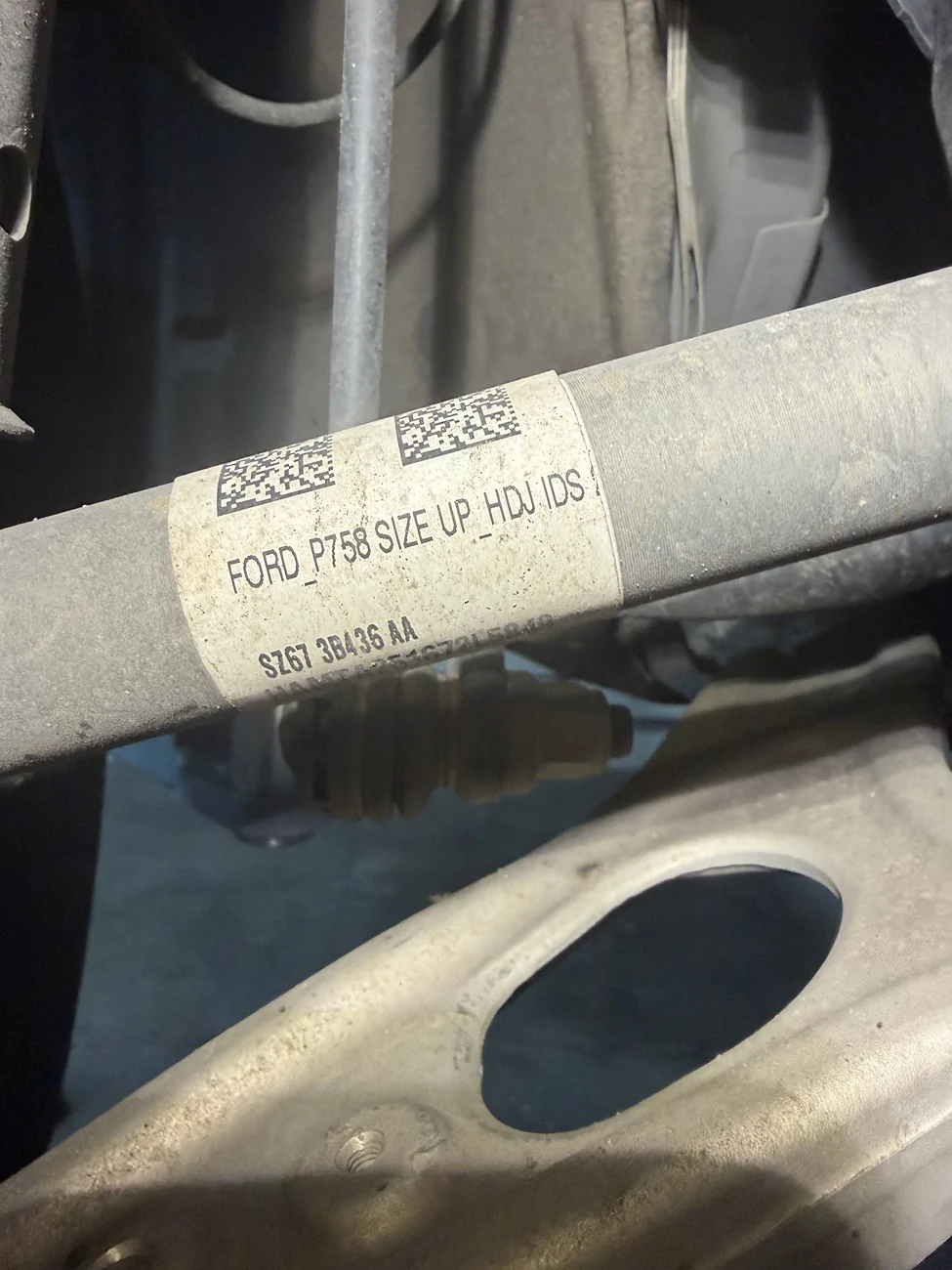 Ford Maverick Amusing description on new CV axles IMG_4902